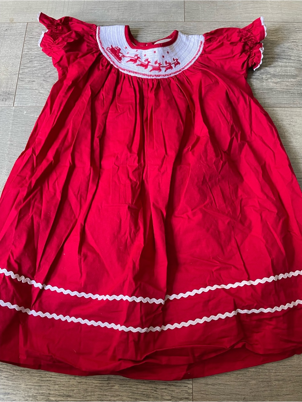 Lil Cactus Smocked Christmas Dress